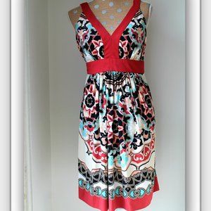 Macy's summer Print Dress small